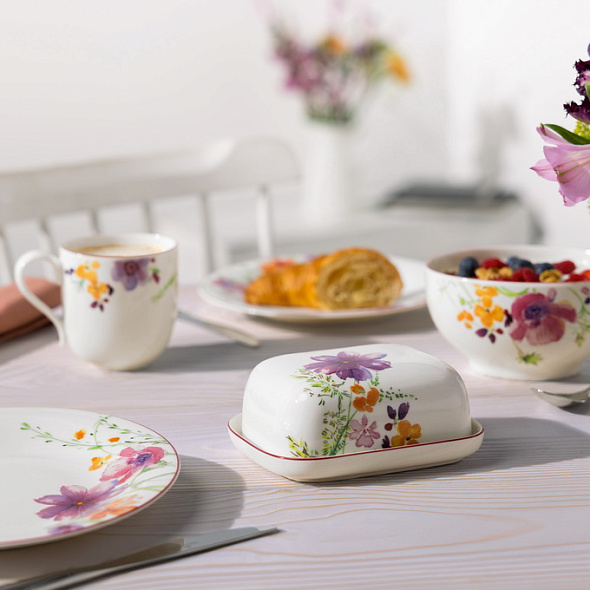 Масленка с крышкой Mariefleur Basic 14,8х12,3х6,4 см