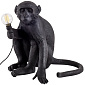 Лампа настольная Monkey Lamp Sitting  Outdoor 32 см, черная