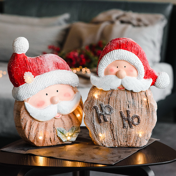 Фигурка с подсветкой "Санта Holly" 35 см