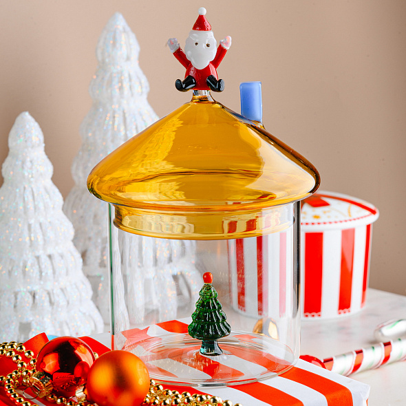 Шкатулка "Санта и рождественская ель" Christmas Tales 18,5х12 см