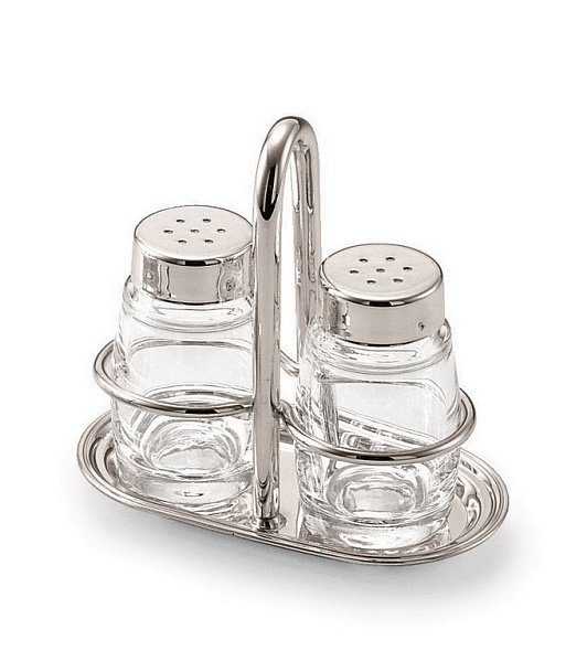 Набор из солонки и перечницы на подставке Olri