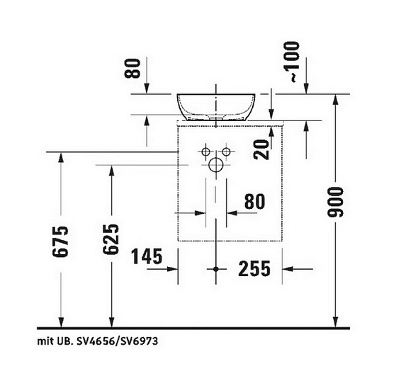 Раковина Duravit Sivida 30х30, из DuroCast, белая