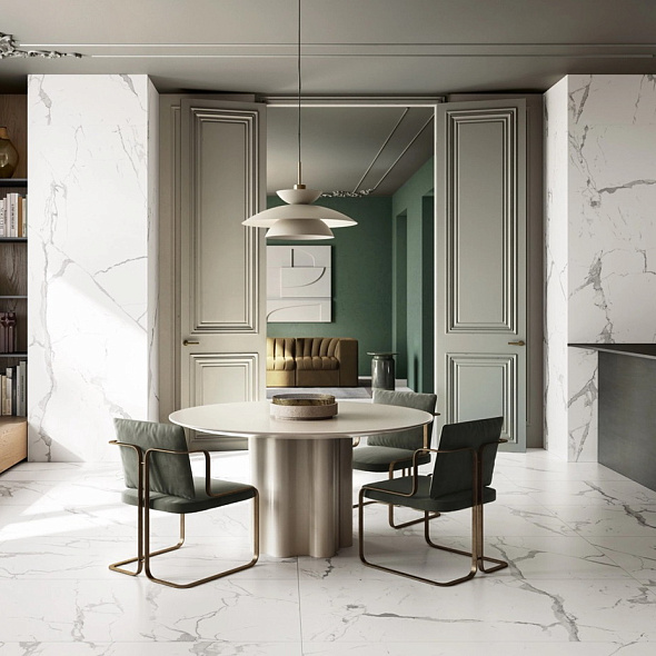 Керамогранит Italon Stellaris 80х160 Naturale, Statuario White, 9 мм