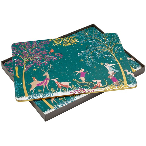 Набор подставок под тарелку Woodland Tales 30,5х23 см, 4 шт