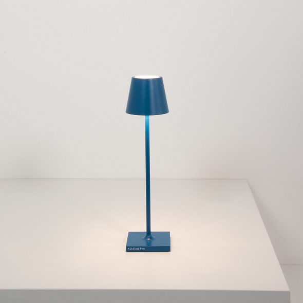 Лампа настольная Zafferano Poldina Pro Micro 27,5 см, кобальтовая