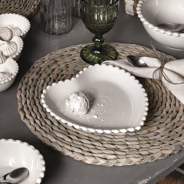 Блюдо "Сердце" Ornament Pearl 26 см