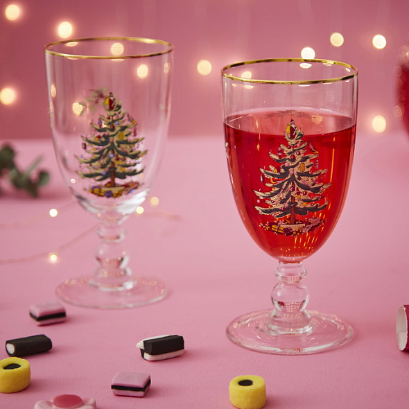Набор бокалов для воды Christmas Tree 450 мл, 4 шт