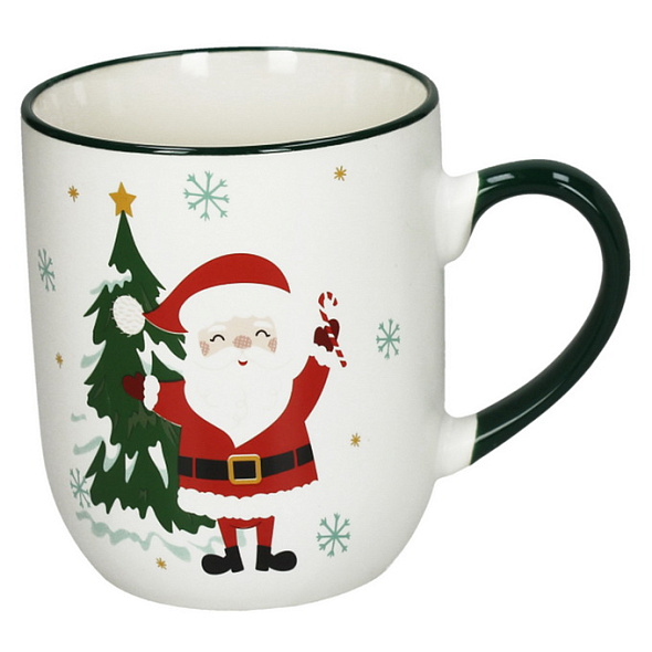Кружка "Санта и елка" 430 мл