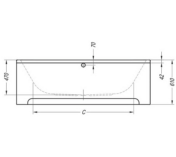 Ванна Kolpa-San Pandora 180x85, встраиваемая, белая