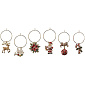 Набор колец для бокалов Xmas Luxury, 6 шт