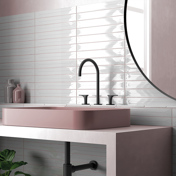 Плитка керамическая Equipe Vitral 5х40, Light Grey, 8,3мм