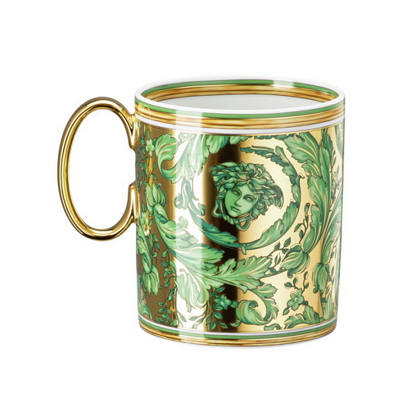 Кружка Versace Medusa Garland 300 мл, зеленая