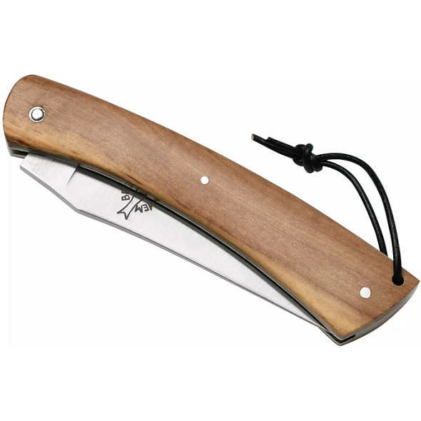 Нож карманный складывающийся Camembert 11 см, ручка - оливковое дерево