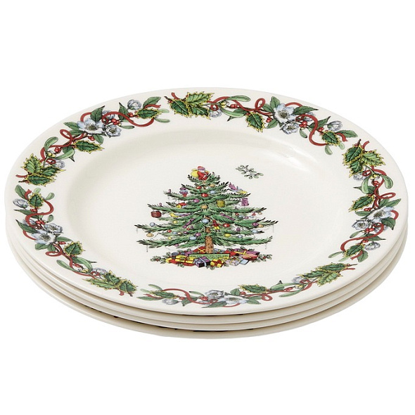Набор тарелок столовых Christmas Tree 27,5 см, 4 шт