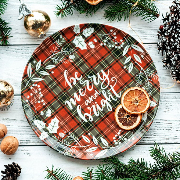 Блюдо сервировочное "Be merry and bright" 31 см