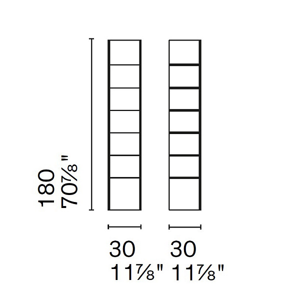 Стеллаж книжный Calligaris Line CS6201