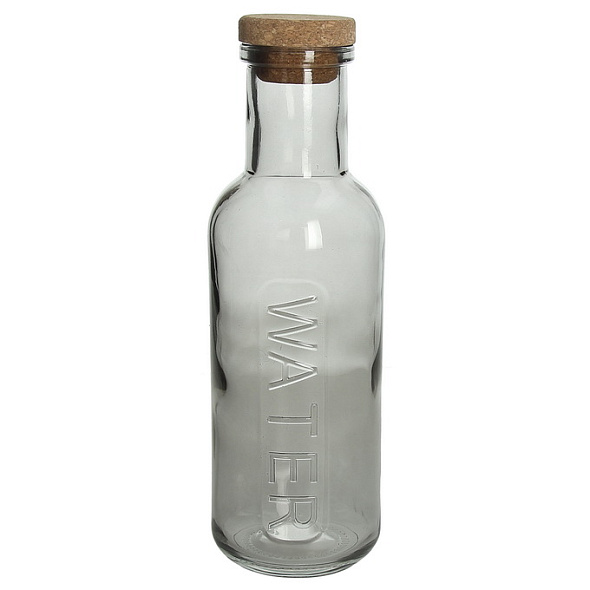 Бутылка для воды Glass Pop 1 л, серая