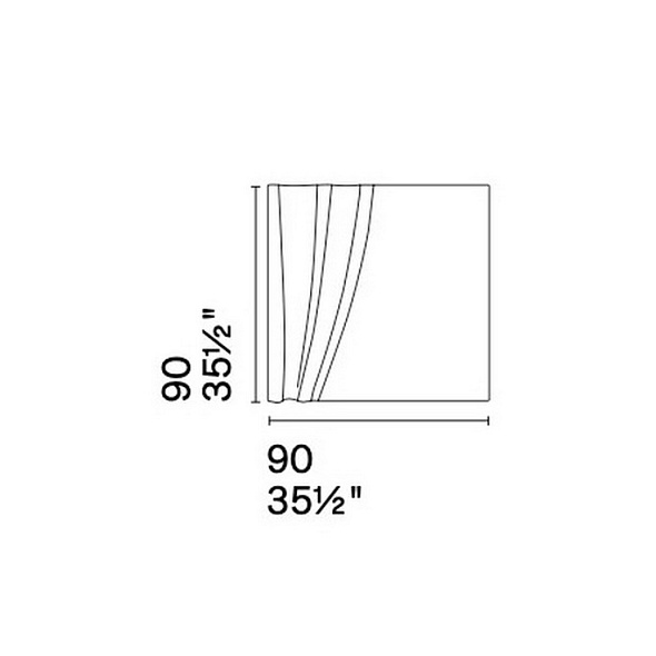 Зеркало Calligaris Sipario 90х90