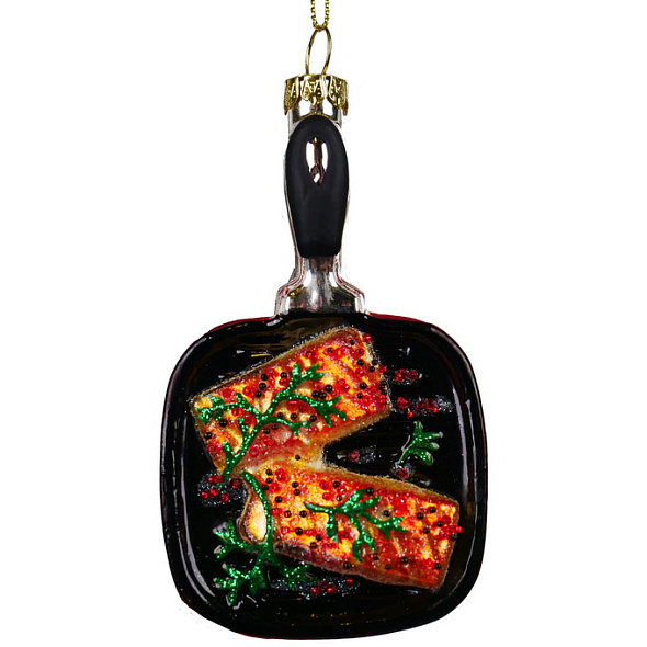Новогодняя игрушка "Лосось на гриле"