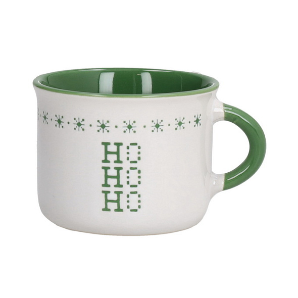 Чашка для эспрессо Ho-Ho-Ho 100 мл, зеленая