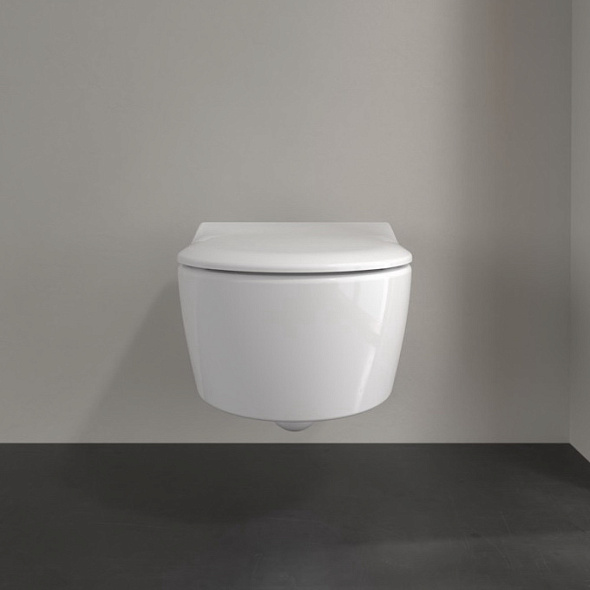 Унитаз подвесной Villeroy & Boch Avento 53х37 5656RS01, с сиденьем