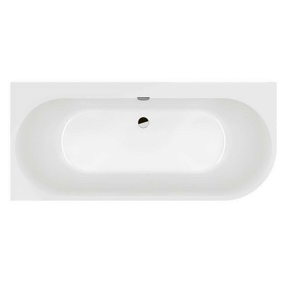 Ванна квариловая Villeroy & Boch Oberon 2.1 180х80 L, с сифоном, белая