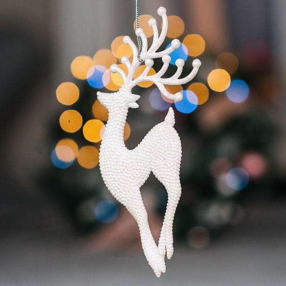 Елочная игрушка "Олень" 14 см, в ассортименте