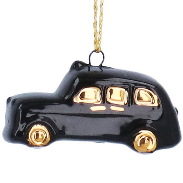 Елочная игрушка "Лондонское такси" 6 см