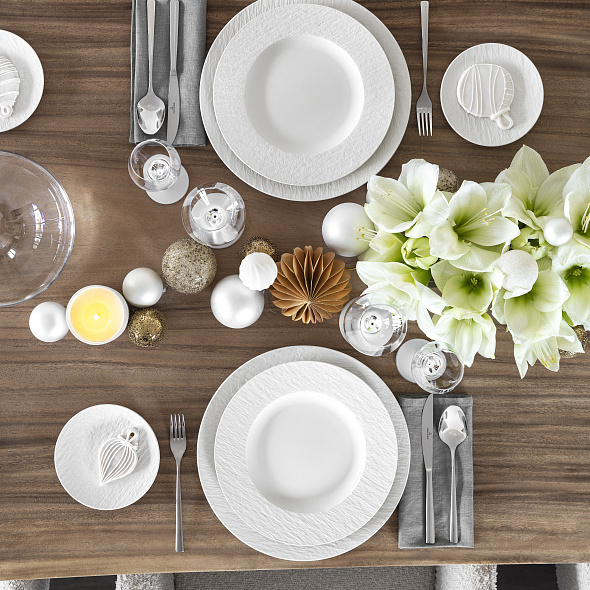 Тарелка столовая Manufacture Rock Blanc 27 см