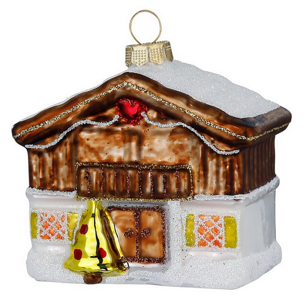 Елочная игрушка "Шале" 7 см