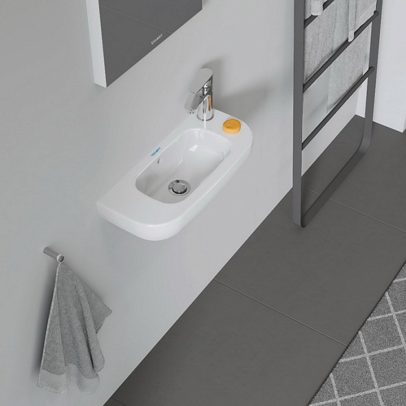 Раковина Duravit D-Code 50х22, отверстие справа, санфарфор