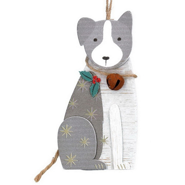 Елочная игрушка "Пес" 8 см