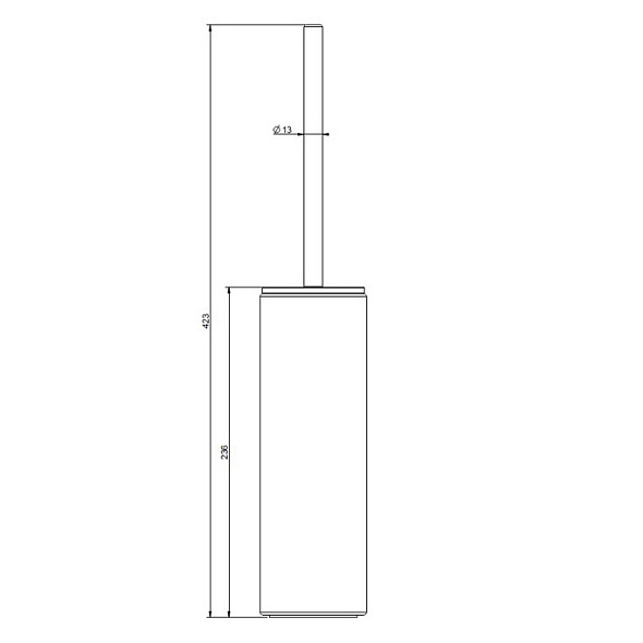 Ершик для туалета Gessi Anello 63743.726, брашированная теплая бронза PVD