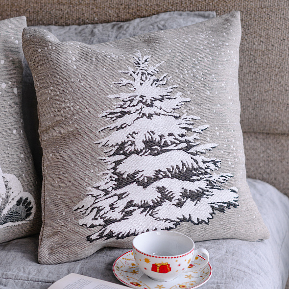 Чехол для подушки декоративной Nordmann 45х45 см, серый