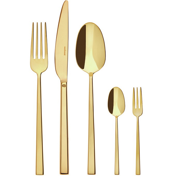 Набор столовых приборов Rock Gold, 60 предметов