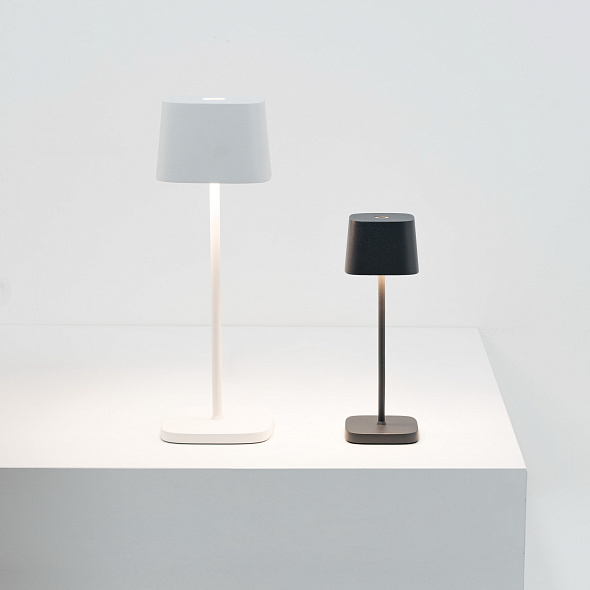 Лампа настольная Zafferano Ofelia Micro 20 см, темно-серая