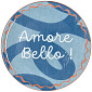 Блюдо для пиццы Amore Bello 33 см, синее