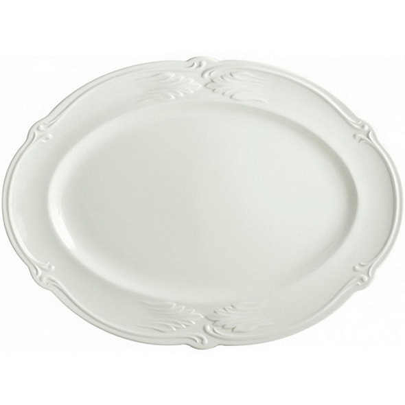 Блюдо овальное Rocaille Blanc 38,6 см