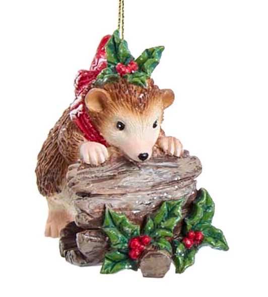 Игрушка на елку "Ежик" 12 см