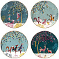 Набор тарелок салатных Woodland Tales 20 см, 4 шт Набор тарелок салатных Woodland Tales 20 см, 4 шт