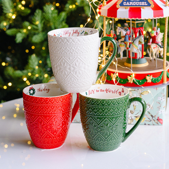 Кружка Enjoy this day 410 мл, красная