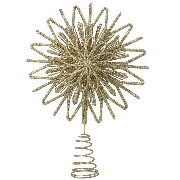 Верхушка для елки "Звезда многослойная" 11х10 см