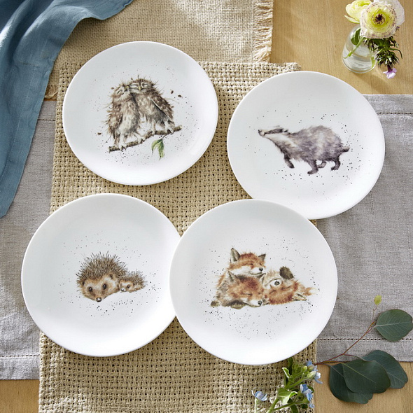 Набор тарелок салатных Wrendale Designs 20 см, 4 шт