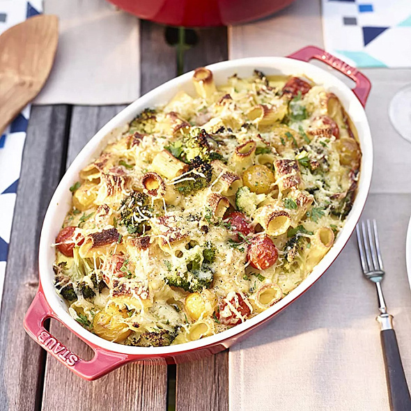 Форма для запекания овальная Staub Ceramic 29 см, вишневая
