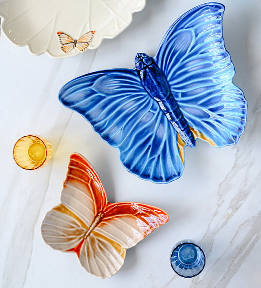 Тарелка салатная Cloudy Butterflies by Claudia Schiffer 31,1х25,4 см