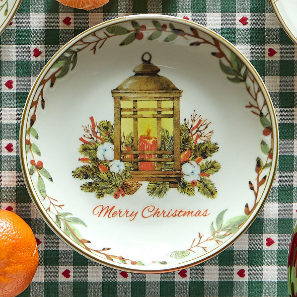 Тарелка салатная Christmas Candle 20 см