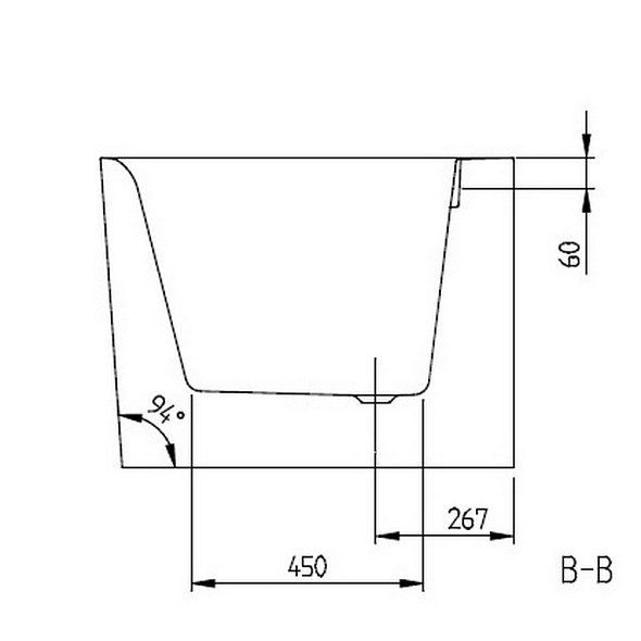 Ванна квариловая Villeroy & Boch Oberon 2.1 180х80 R, белая
