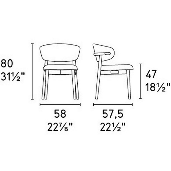 Стул Calligaris Oleandro, Bouclé Hemp