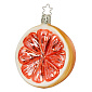 Игрушка на елку "Розовый грейпфрут" 9 см