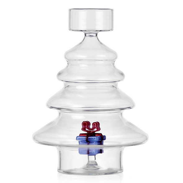 Подсвечник "Голубой подарок" Christmas Tales 16,5х11,5 см